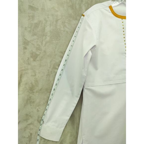 Mens Suit 2 Piece Outfit Dashiki African Long Sleeve Shirt and Trouser - Picture 8 of 10